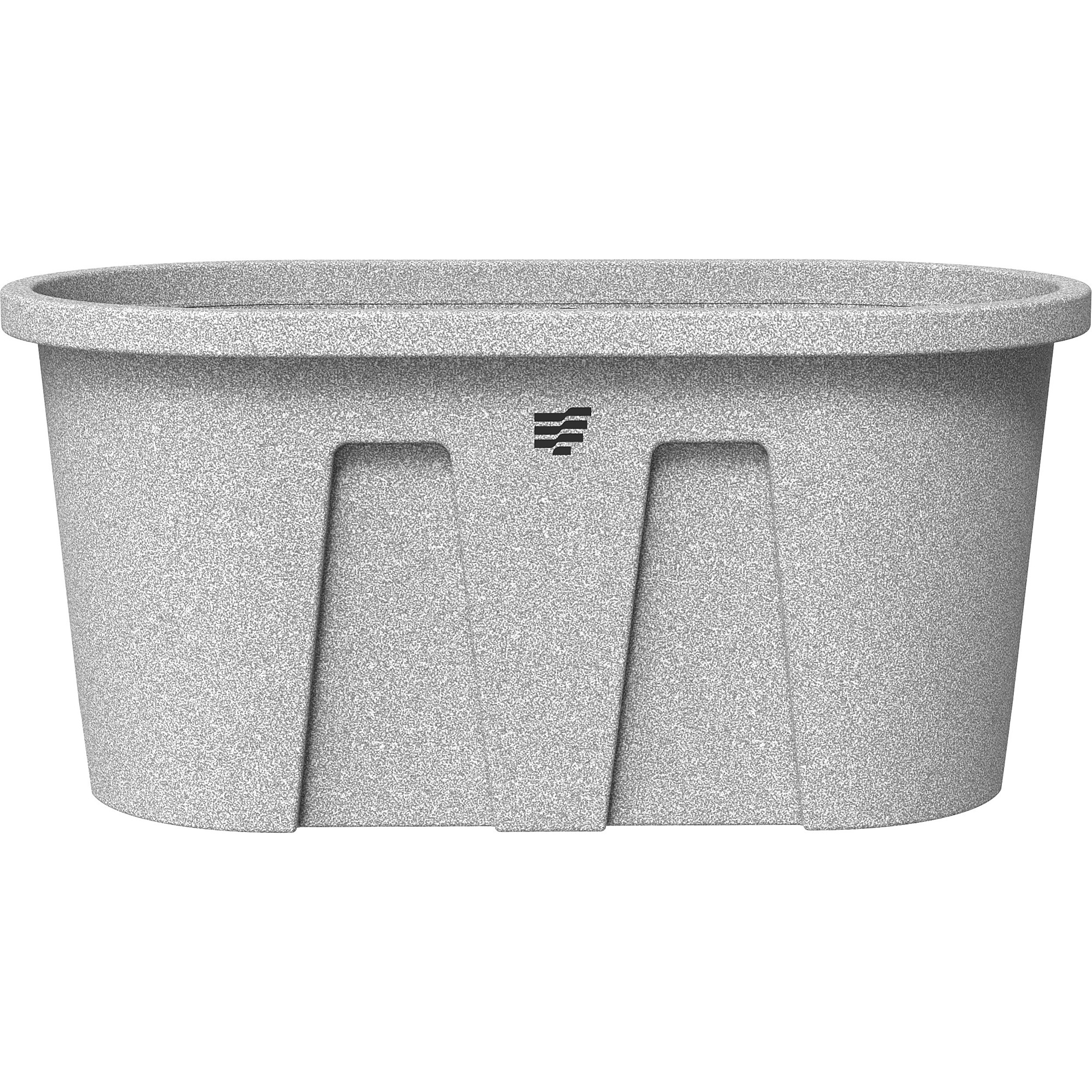 Tarter DuraTough Poly Stock Tank — 2ft. x 2ft. x 4ft., 100 Gal., Impact-Resistant, UV Protection, Gray Granite, Model# WTDT224G